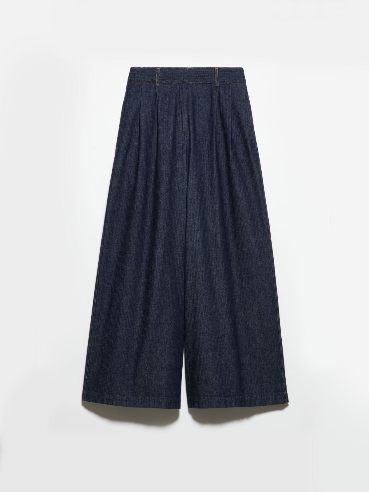 Textured denim maxi culottes - NAVY - MAX&Co. - 5