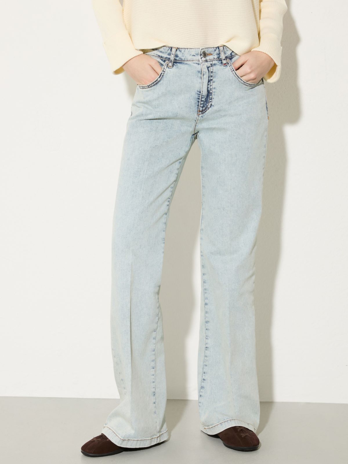 Faded bootcut jeans - LIGHT BLUE - MAX&Co.