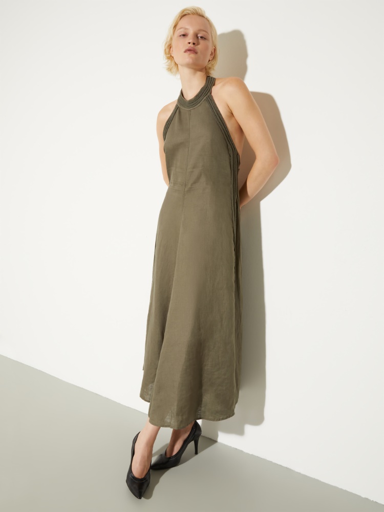 Passementerie linen dress - MAX&Co.
