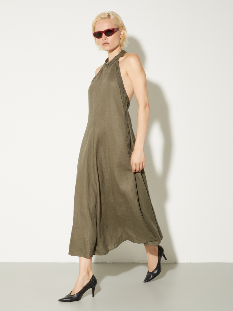 Passementerie linen dress - MAX&Co. - 4