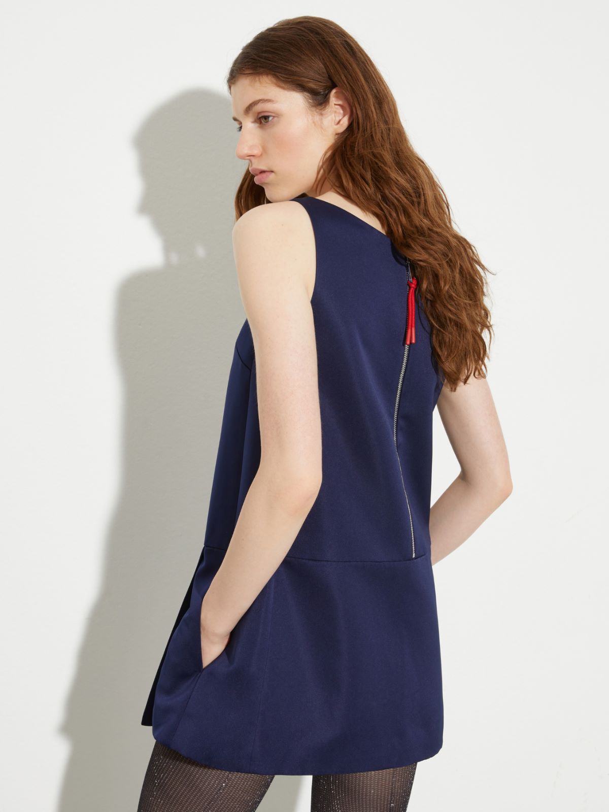 Minidress in duchesse satin - BLU - MAX&Co. - 2