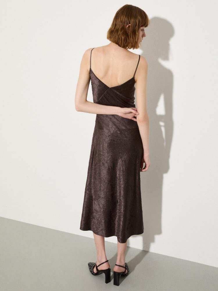 Crinkled satin slip dress - MAX&Co. - 2