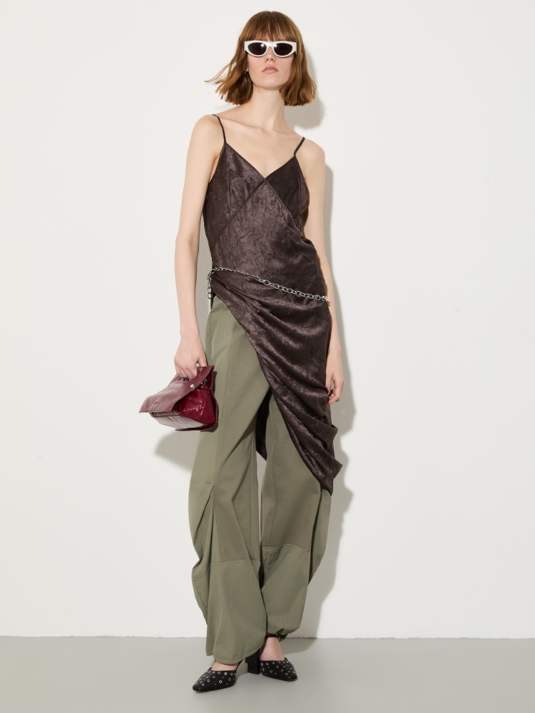 Crinkled satin slip dress - MAX&Co. - 4