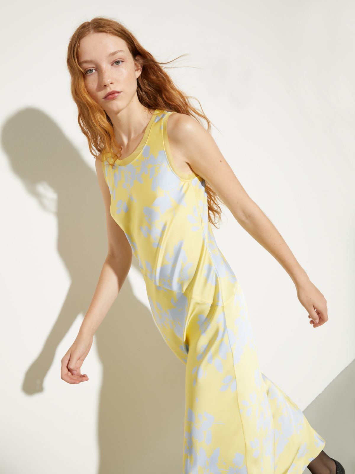 Fluid satin shift dress - LEMON - MAX&Co. - 3