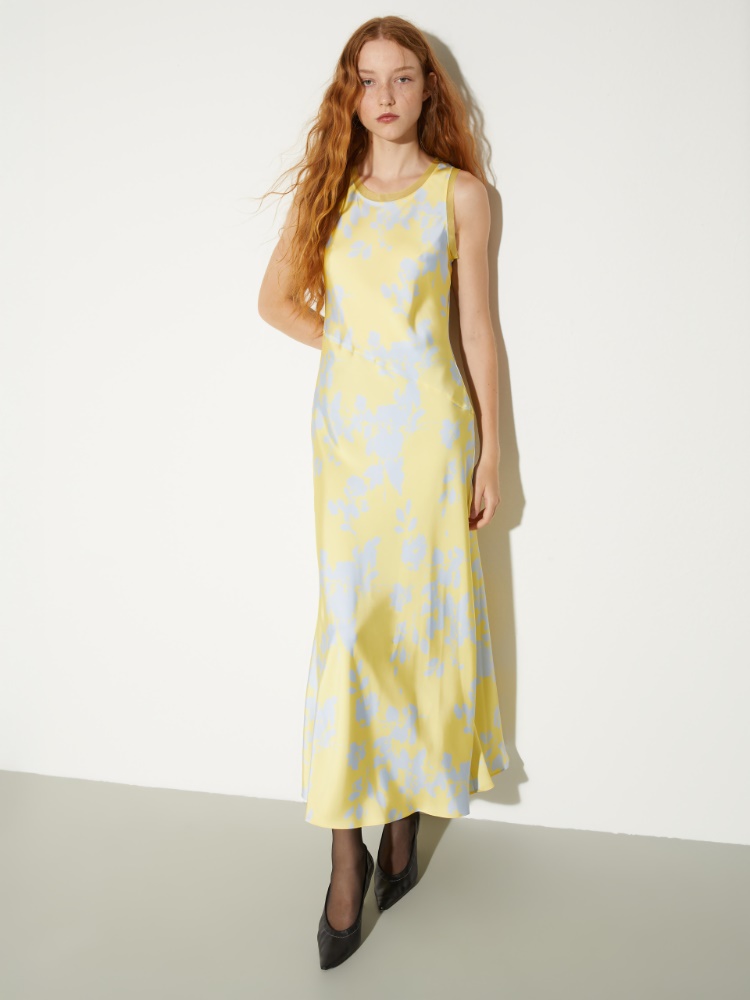 Fluid satin shift dress - LEMON - MAX&Co.