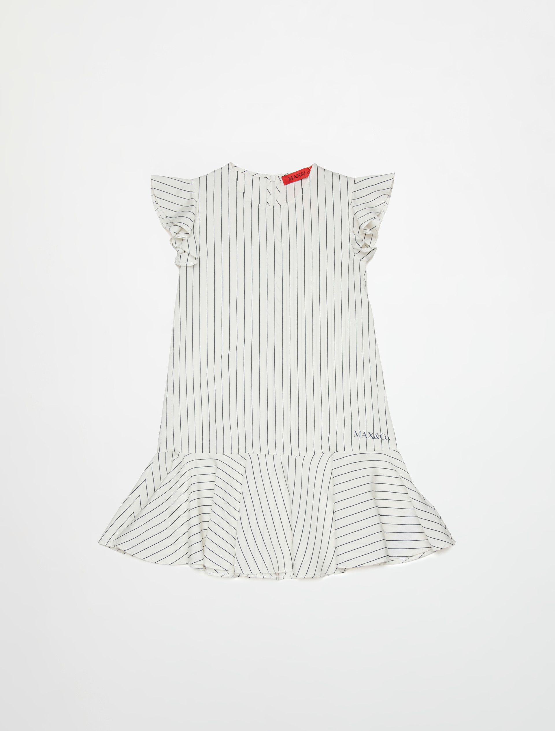 Vestido de rayas con logo KID - WHITE - MAX&Co. - 3