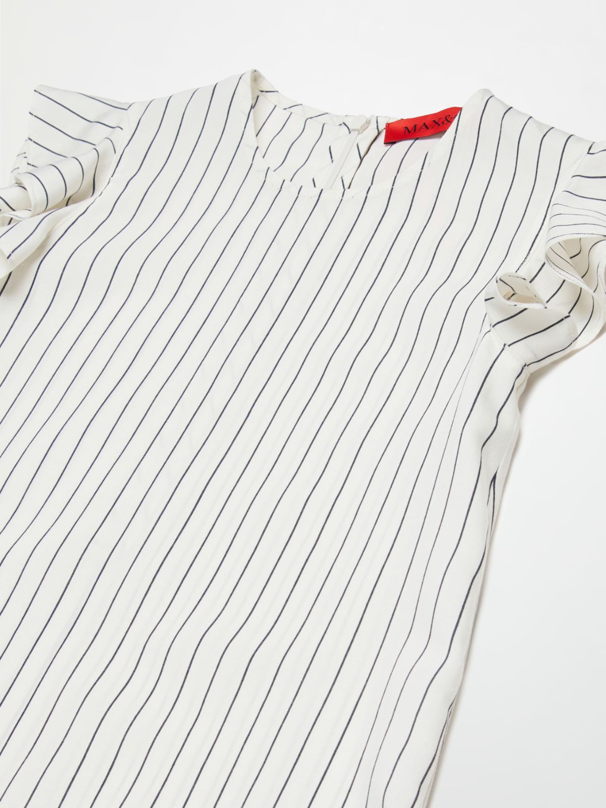 Vestido de rayas con logo KID - WHITE - MAX&Co.