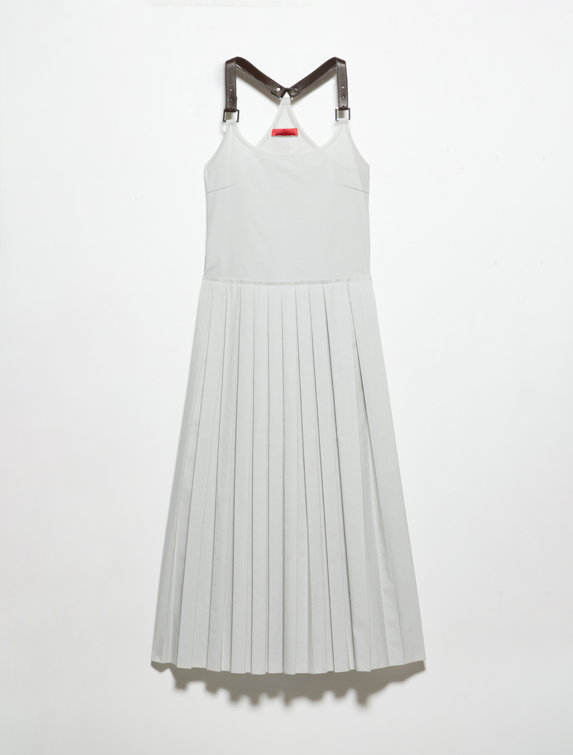 Vestido midi plisado de popelina, hielo | MAX&Co. Vestido midi plisado de popelina - HIELO - MAX&Co. - 5