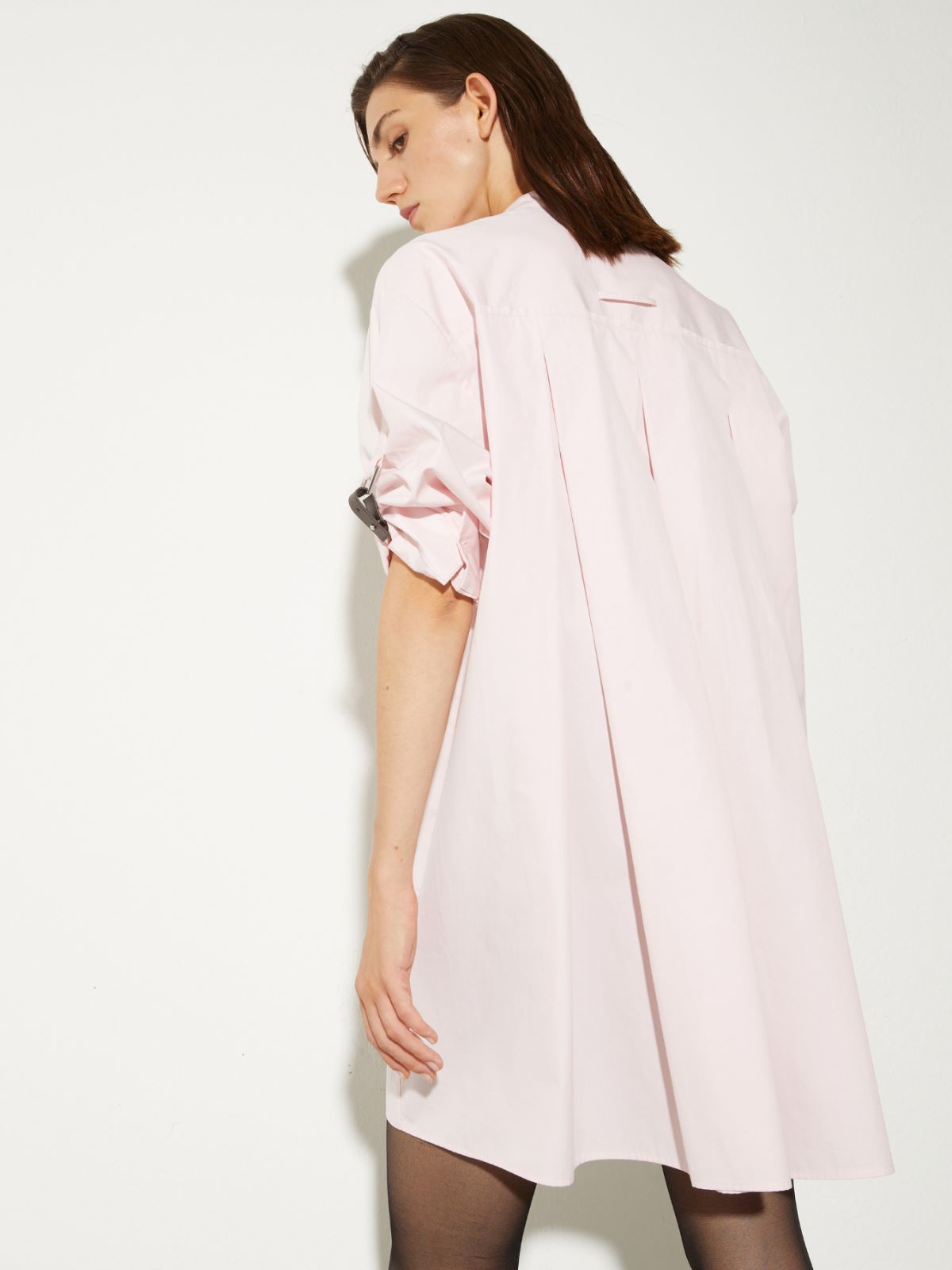 Poplin tunic dress, pink | MAX&Co. Poplin tunic dress - PINK - MAX&Co. - 2