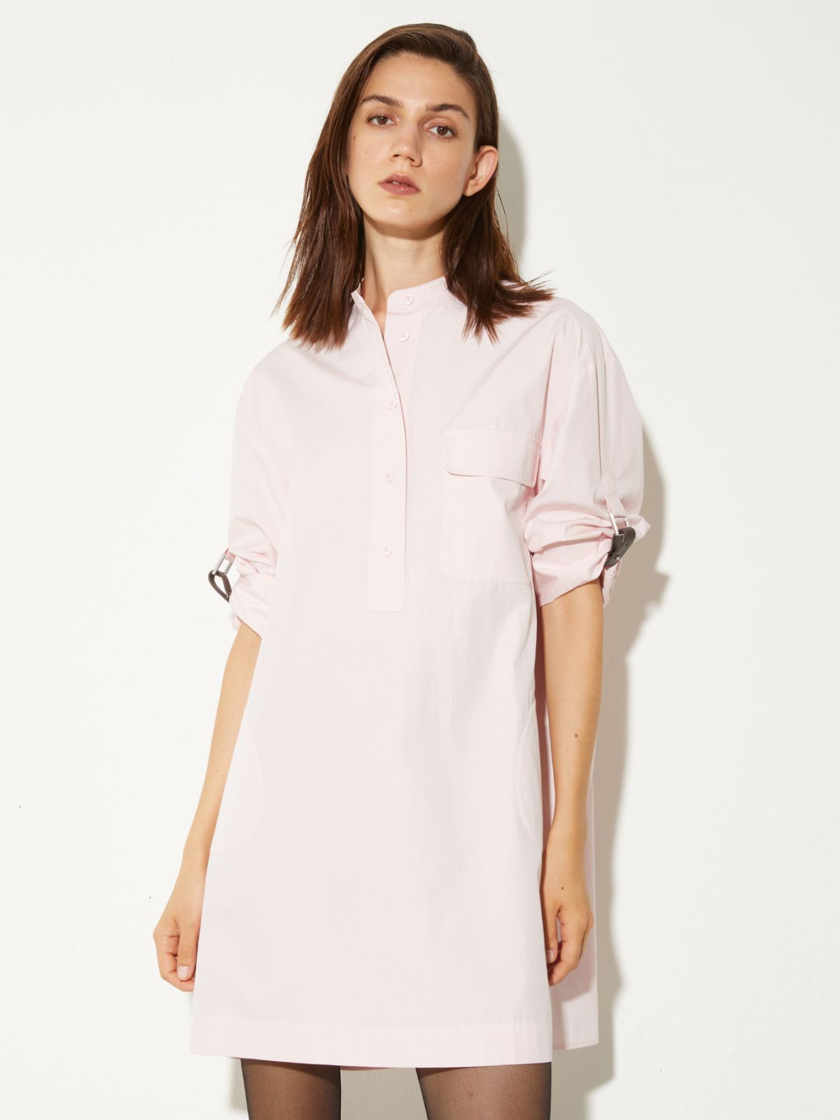 Poplin tunic dress, pink | MAX&Co. Poplin tunic dress - PINK - MAX&Co.