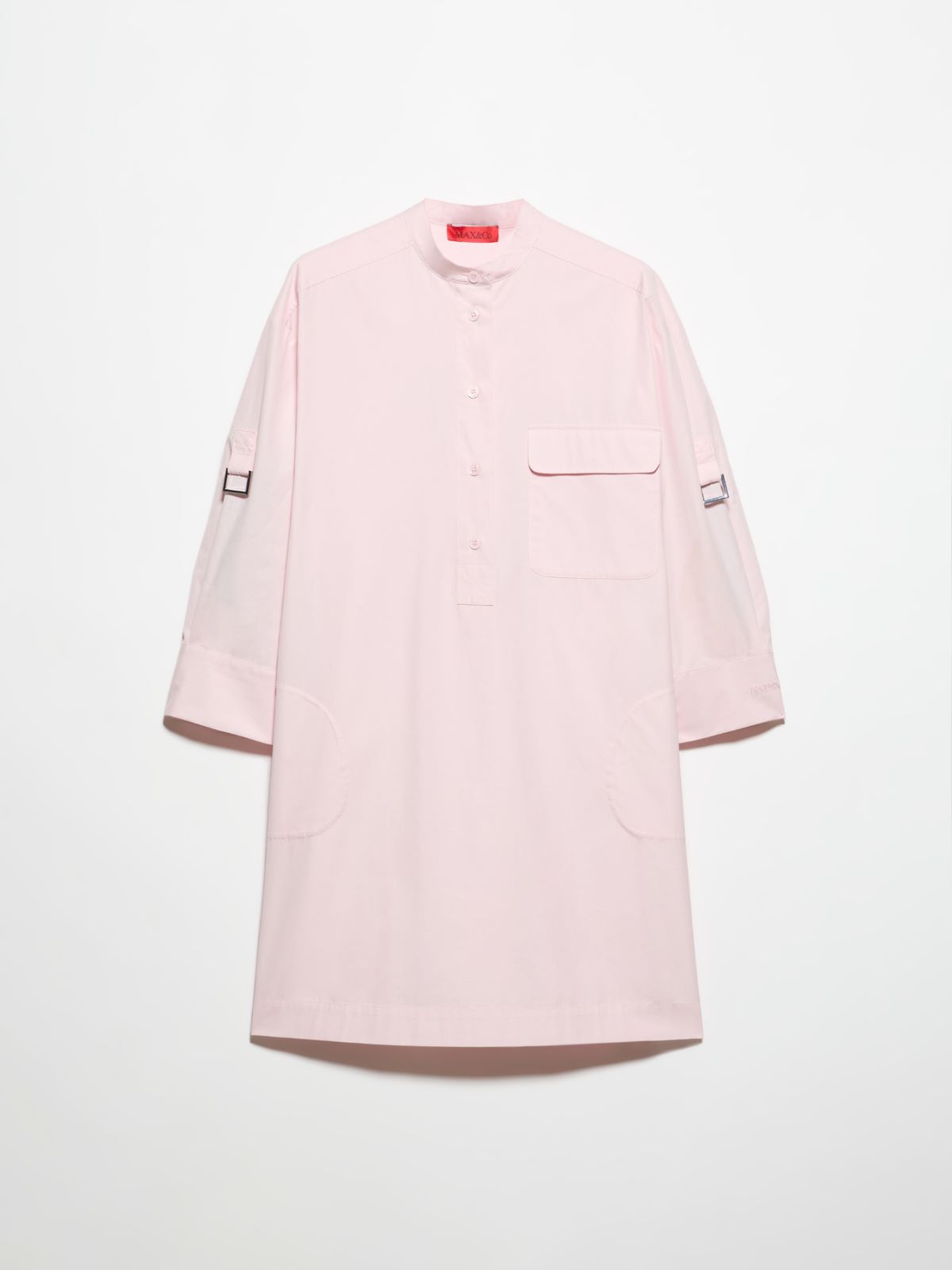 Poplin tunic dress, pink | MAX&Co. Poplin tunic dress - PINK - MAX&Co. - 5
