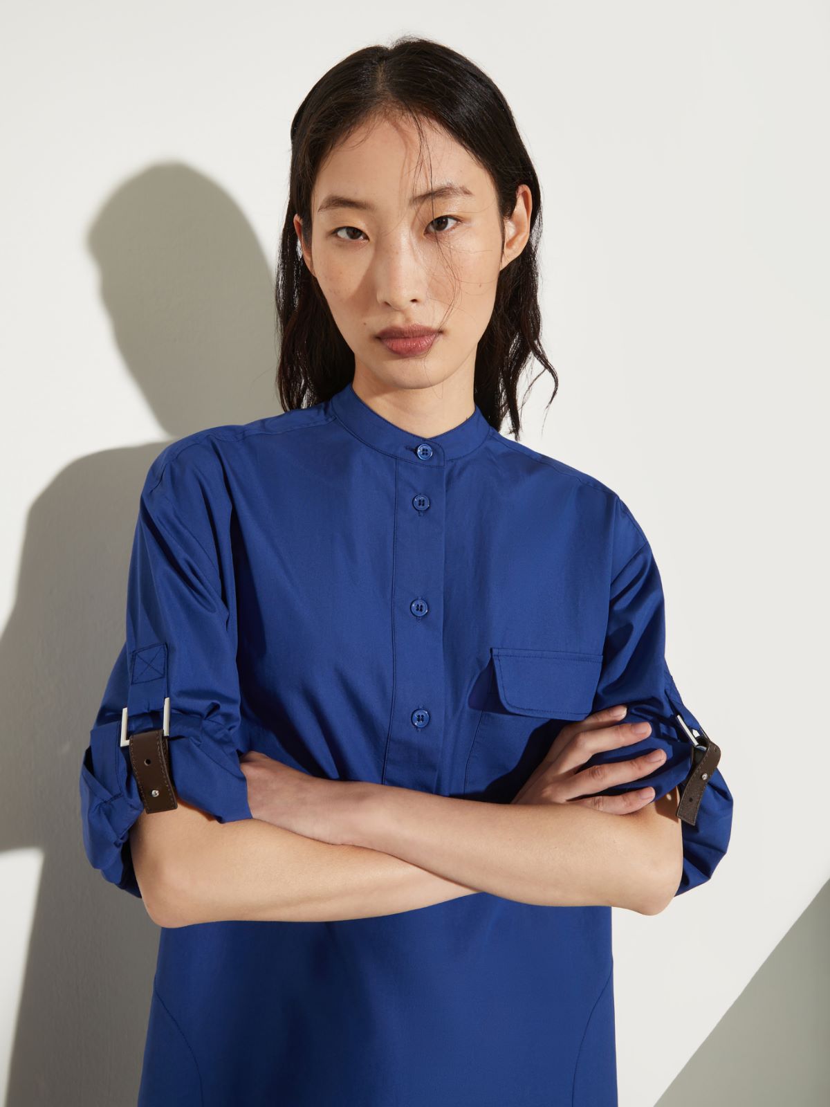 Poplin tunic dress - NAVY - MAX&Co. - 3