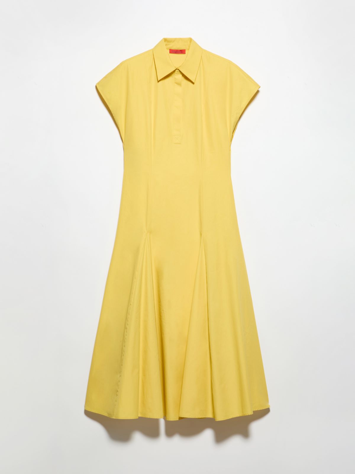 Poplin fit-and-flare dress - LIGHT YELLOW - MAX&Co. - 5