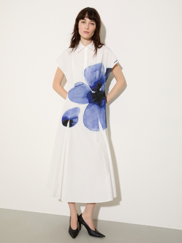 Poplin fit-and-flare dress - MAX&Co.