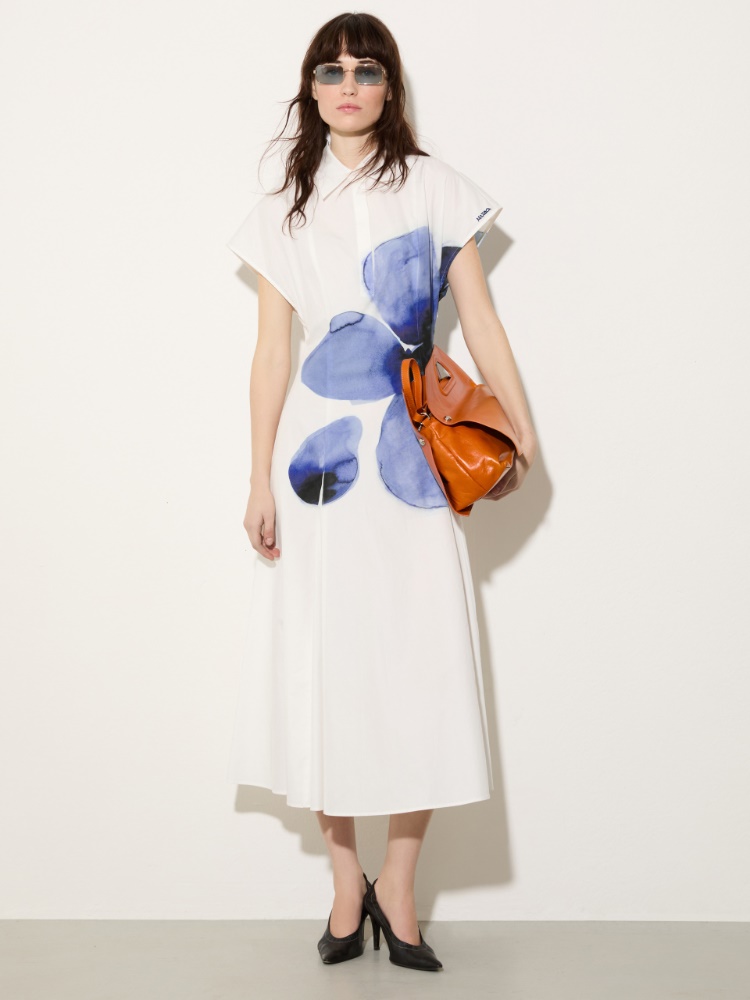 Poplin fit-and-flare dress - MAX&Co. - 4