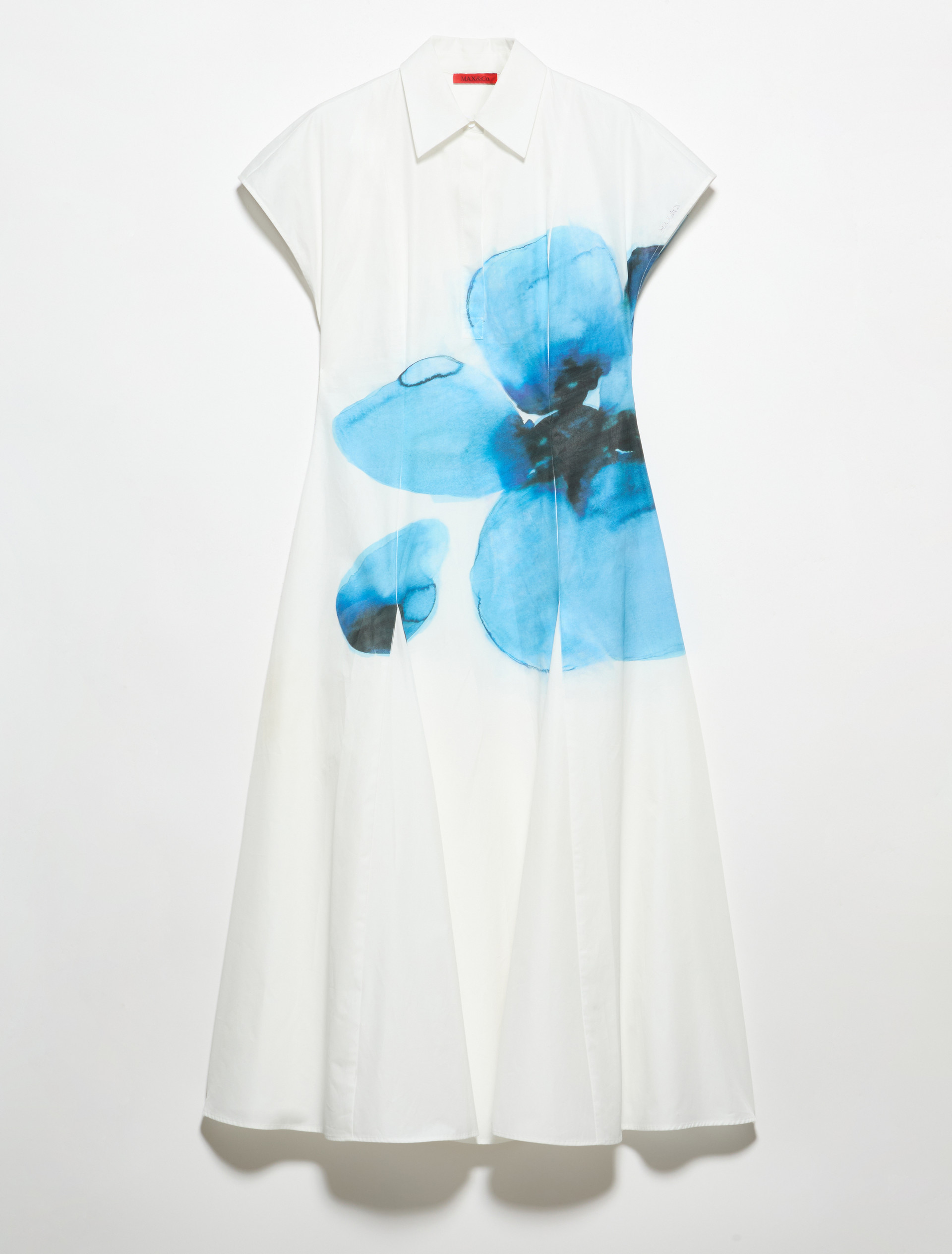 Poplin fit-and-flare dress - CREAM - MAX&Co. - 5