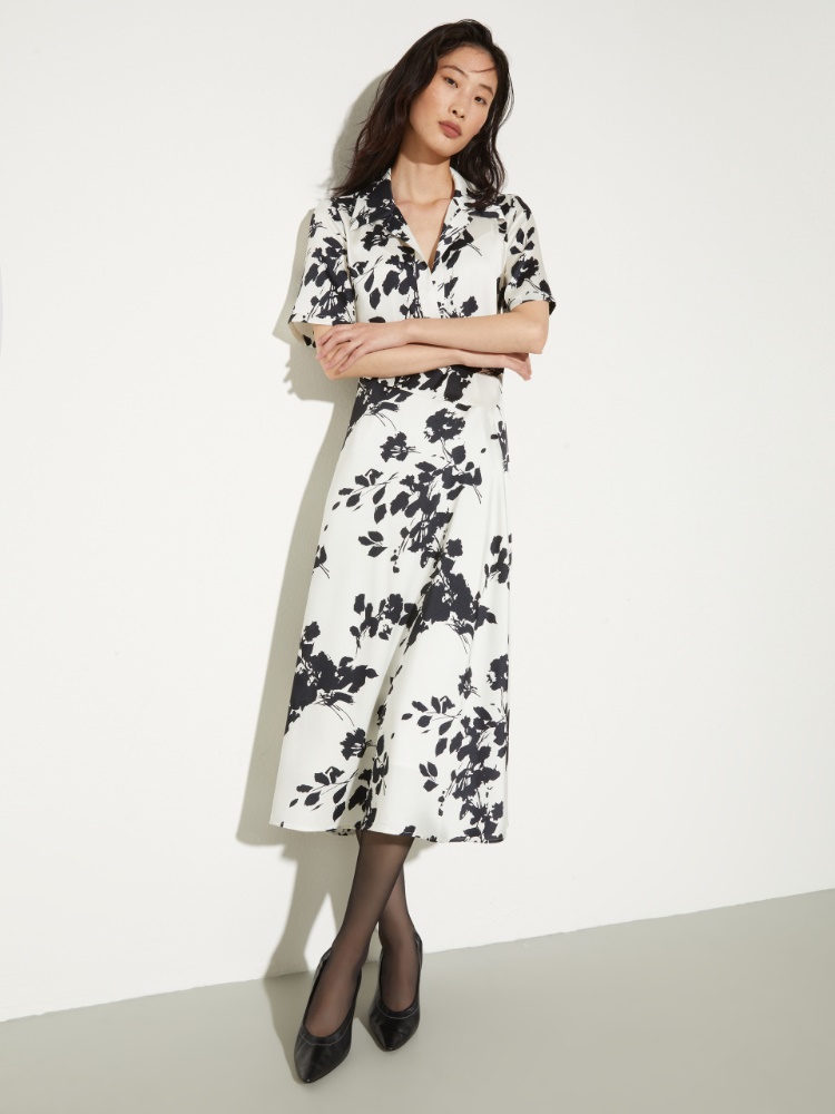 Floral twill midi dress - MAX&Co.