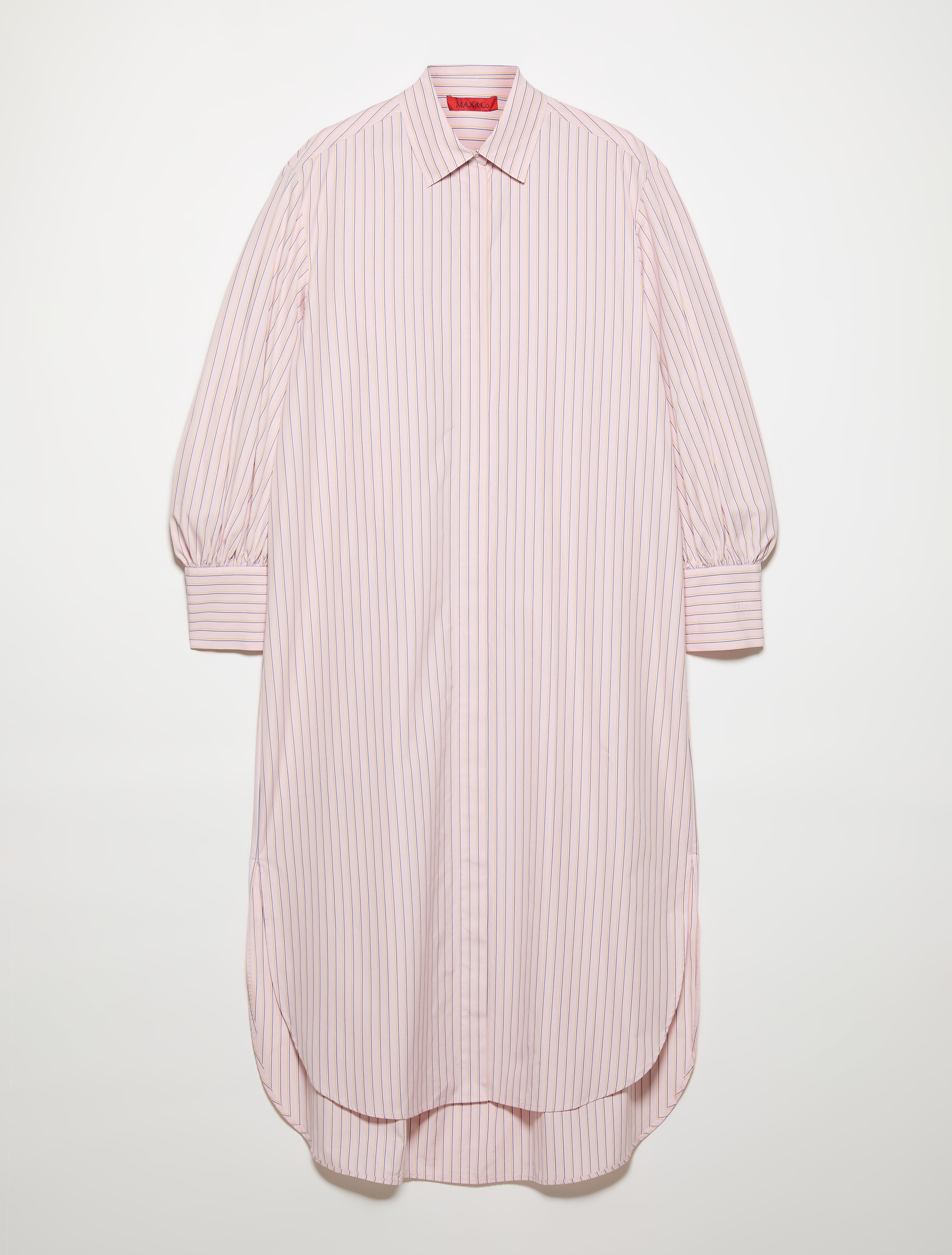 Cotton-poplin shirt dress, powder | MAX&Co. Cotton-poplin shirt dress - POWDER - MAX&Co. - 5