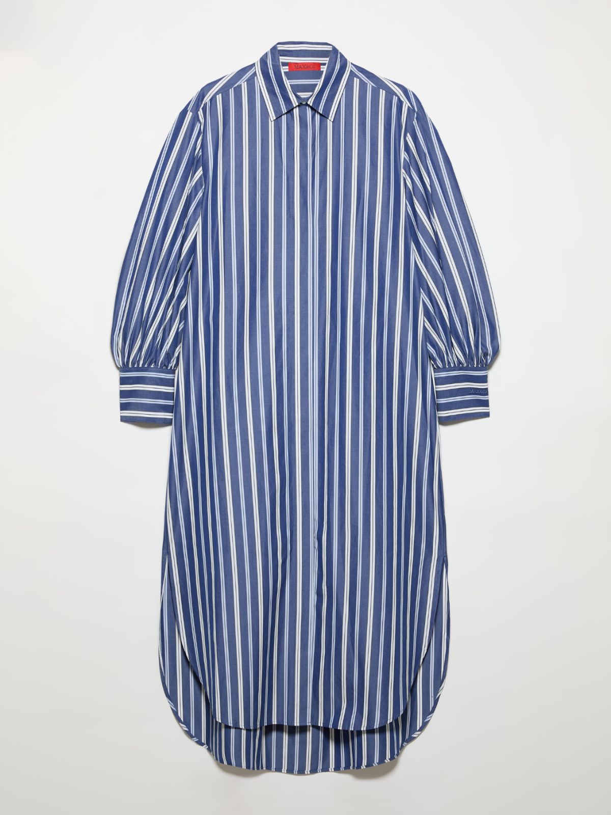 Cotton-poplin shirt dress - NAVY - MAX&Co. - 5