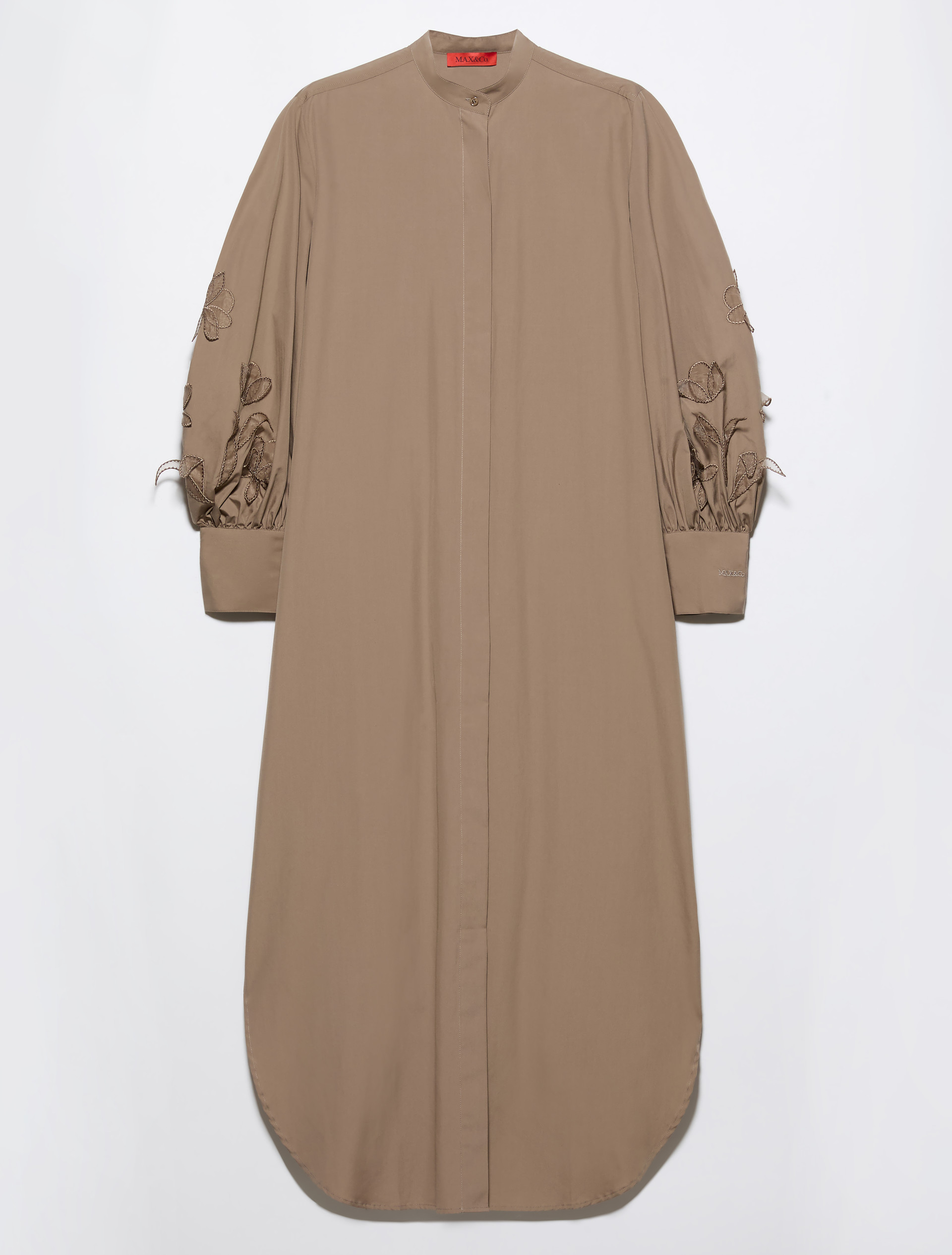 Embroidered poplin shirt dress - COCOA - MAX&Co. - 5