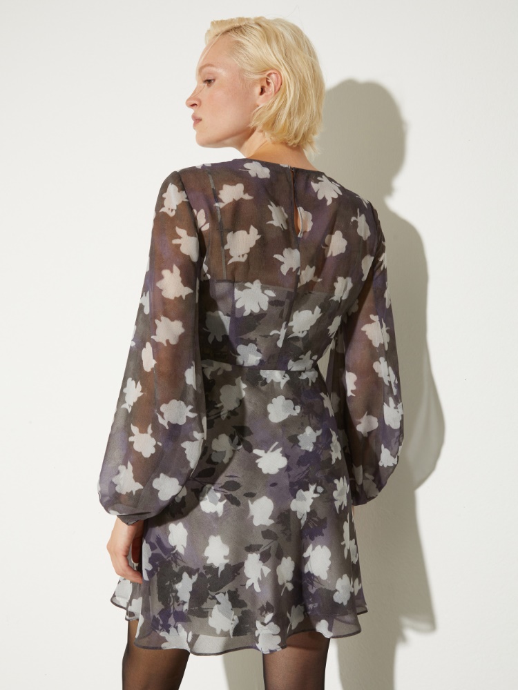 2-in-1 georgette and twill dress - MAX&Co. - 2