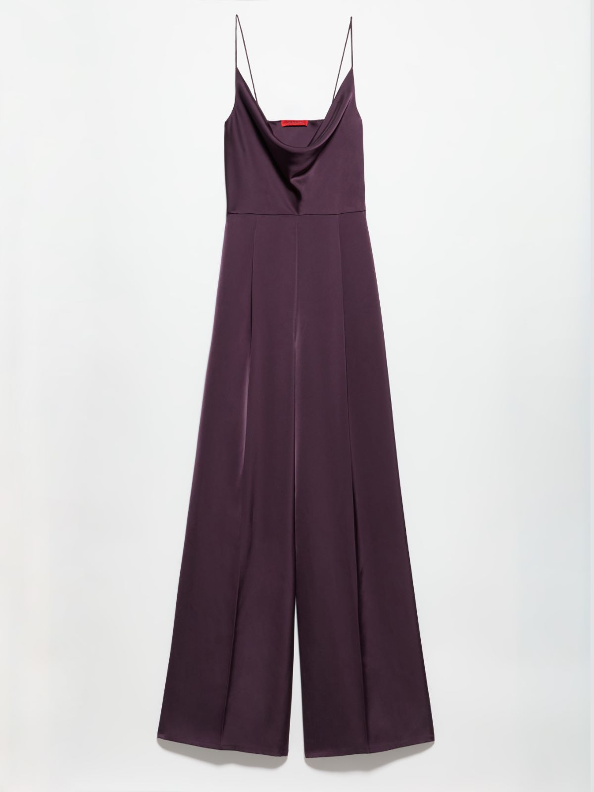 Fluid satin jumpsuit - AUBERGINE - MAX&Co. - 5