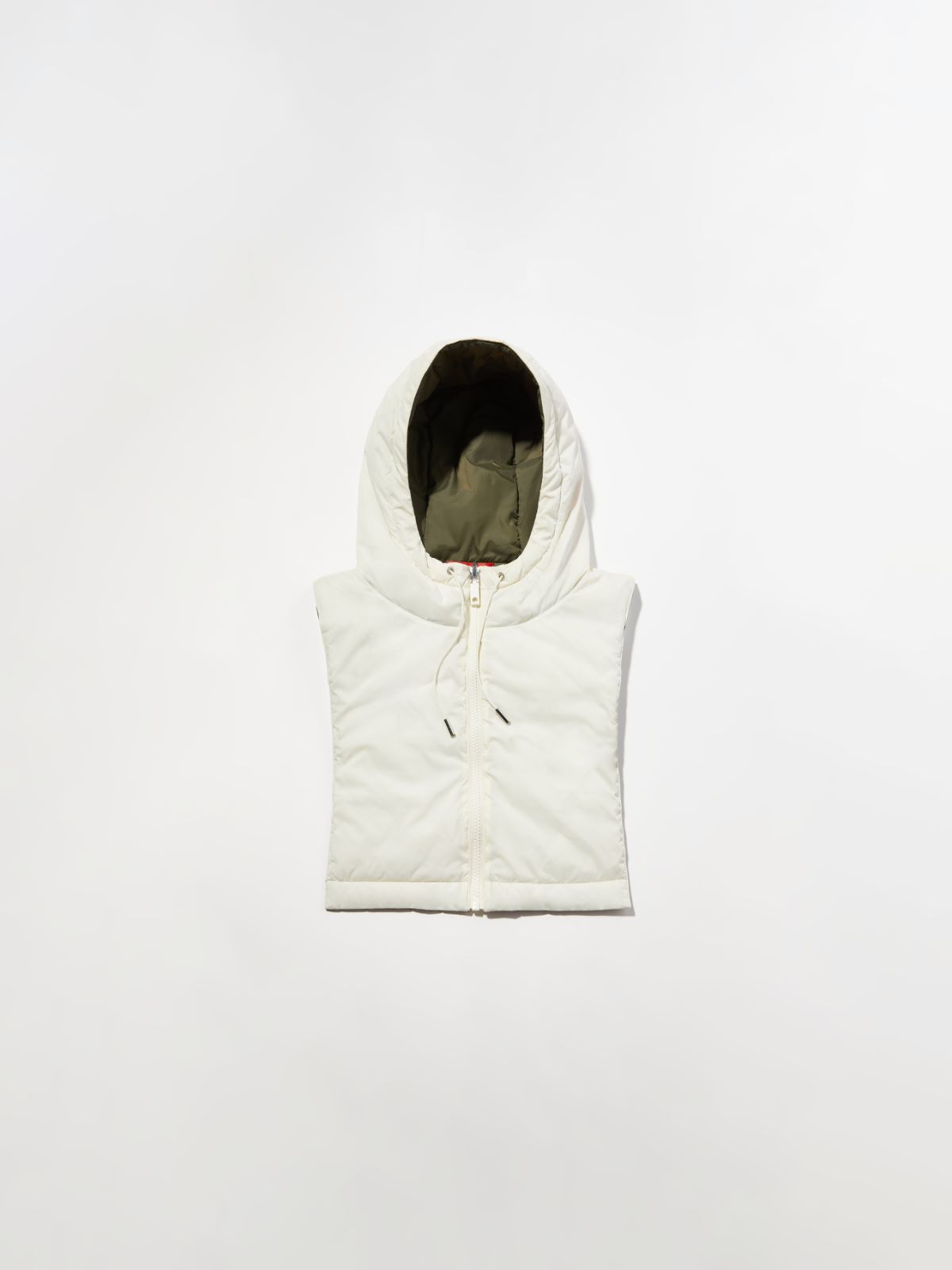 Reversible hooded collar, white | MAX&Co. Reversible hooded collar - WHITE - MAX&Co. - 4