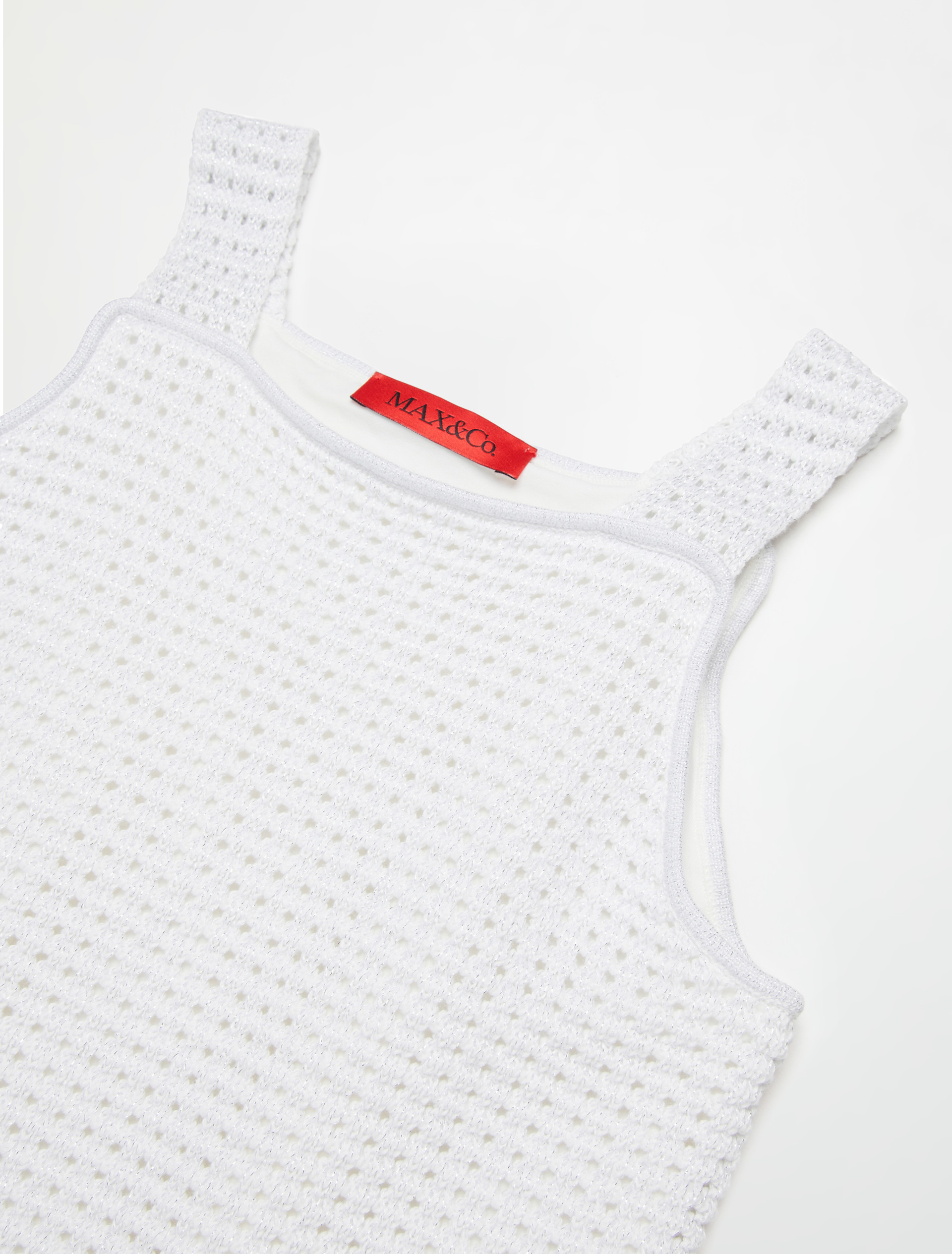 Strickkleid mit Logo KID - WEISS - MAX&Co.