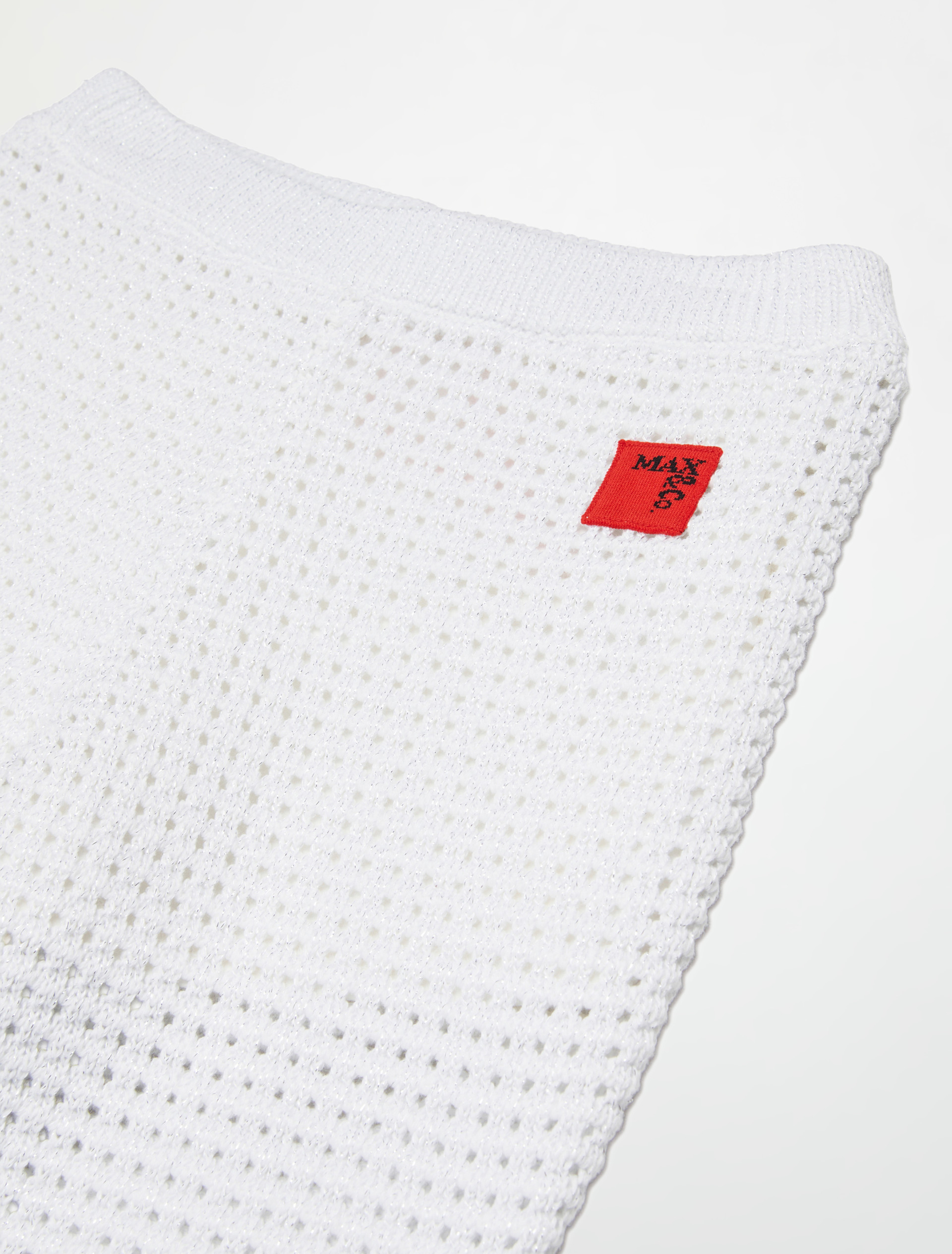 Strickhose mit Logo KID - WEISS - MAX&Co.