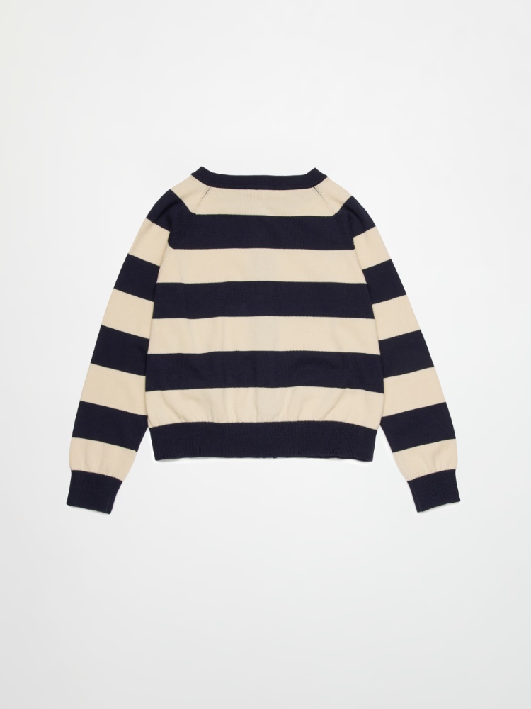 Cardigan à rayures avec logo KID - MAX&Co. - 2