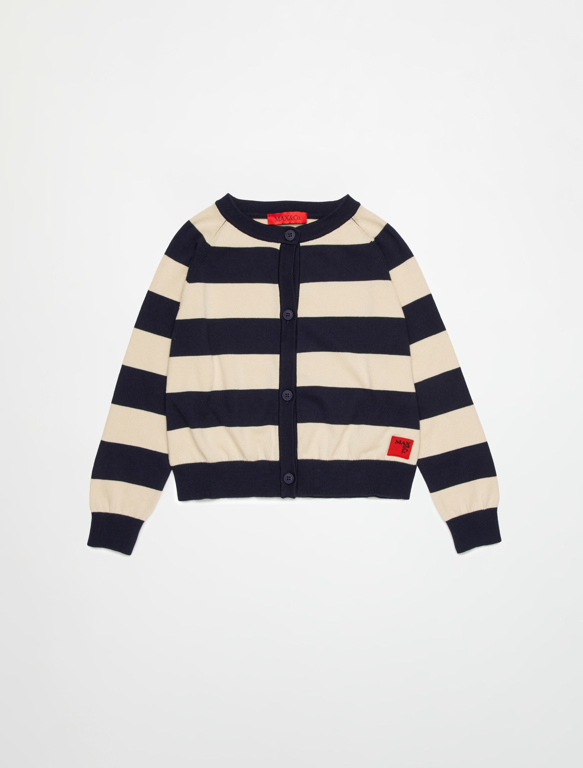 Cardigan à rayures avec logo KID - CIEL - MAX&Co. - 3