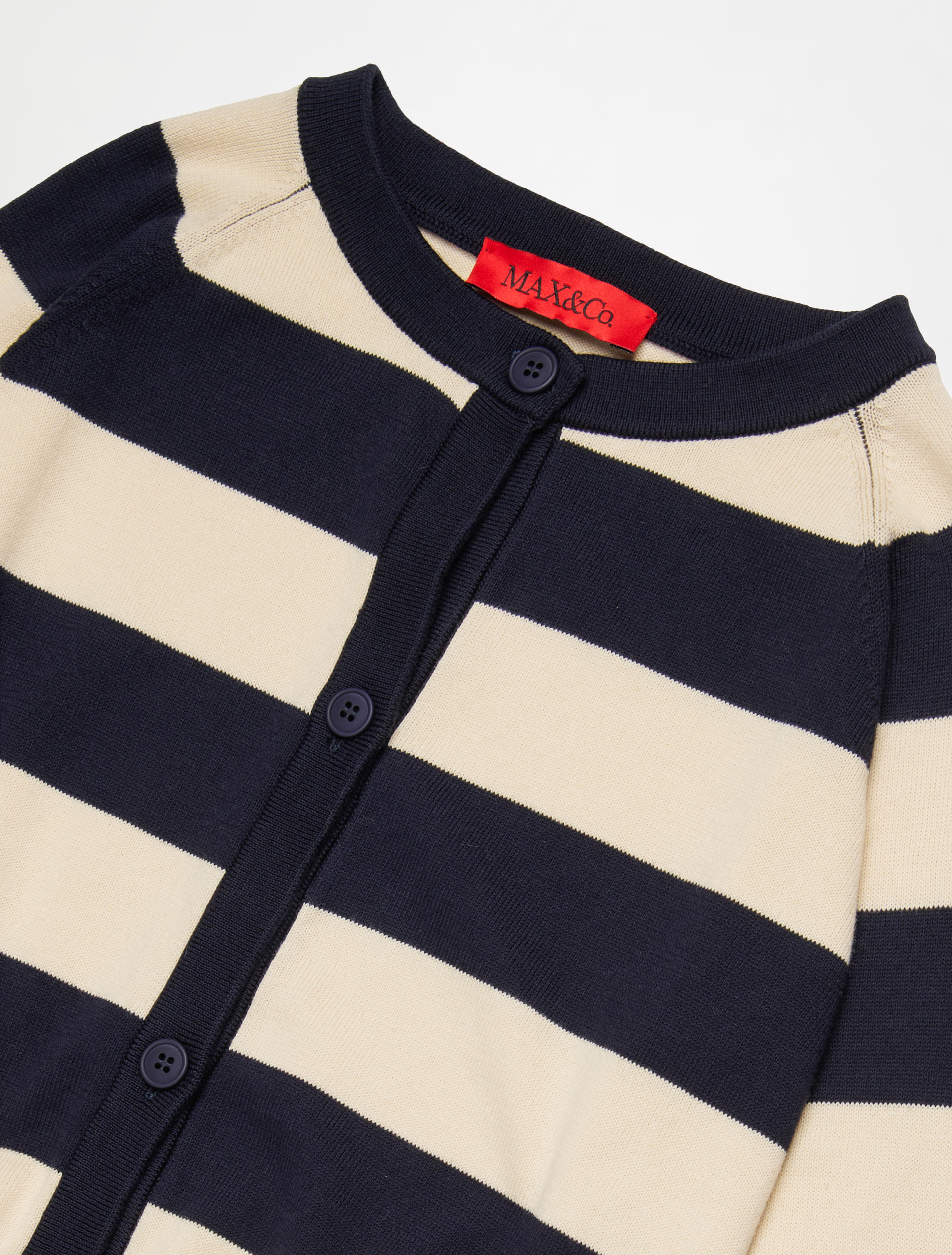 Cardigan à rayures avec logo KID - CIEL - MAX&Co.