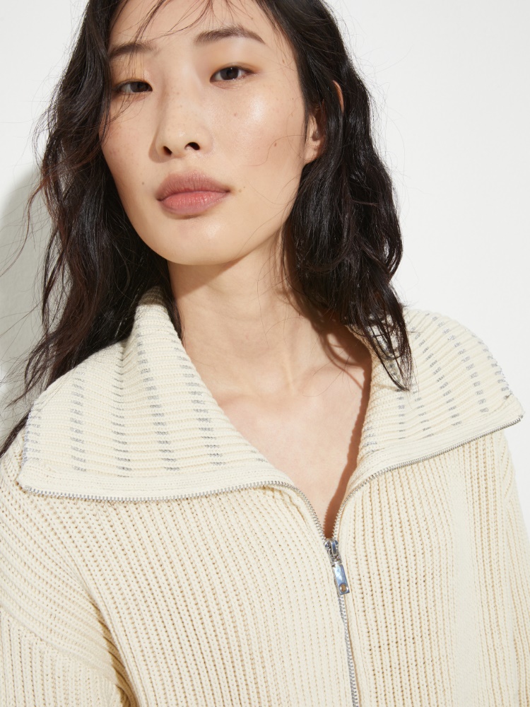 Fisherman’s rib knitted jacket - MAX&Co. - 3