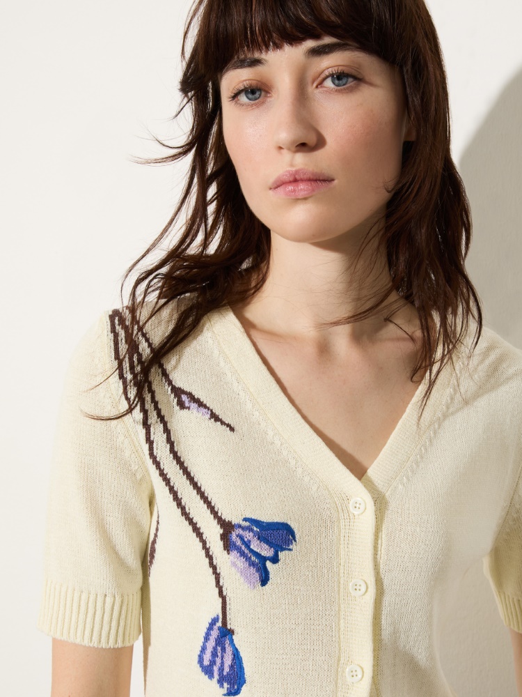 Floral embroidery cardigan - MAX&Co. - 3