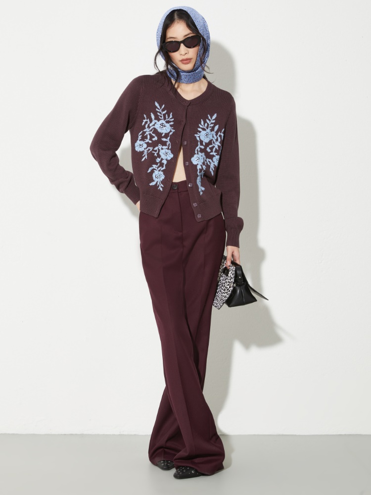 Floral-embroidered cardigan - MAX&Co. - 4