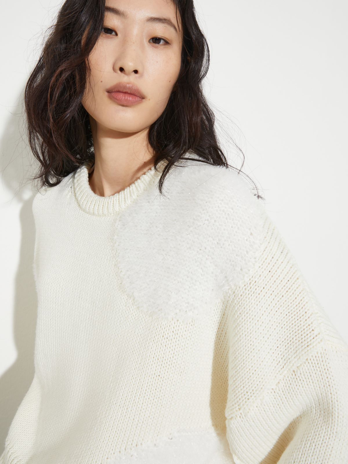 Polka dot wool-blend jumper, milk | MAX&Co. Polka dot wool-blend jumper - MILK - MAX&Co. - 3