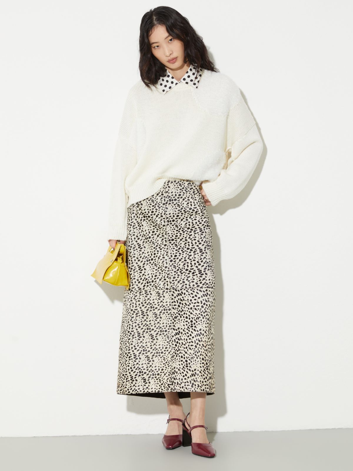 Polka dot wool-blend jumper, milk | MAX&Co. Polka dot wool-blend jumper - MILK - MAX&Co. - 4