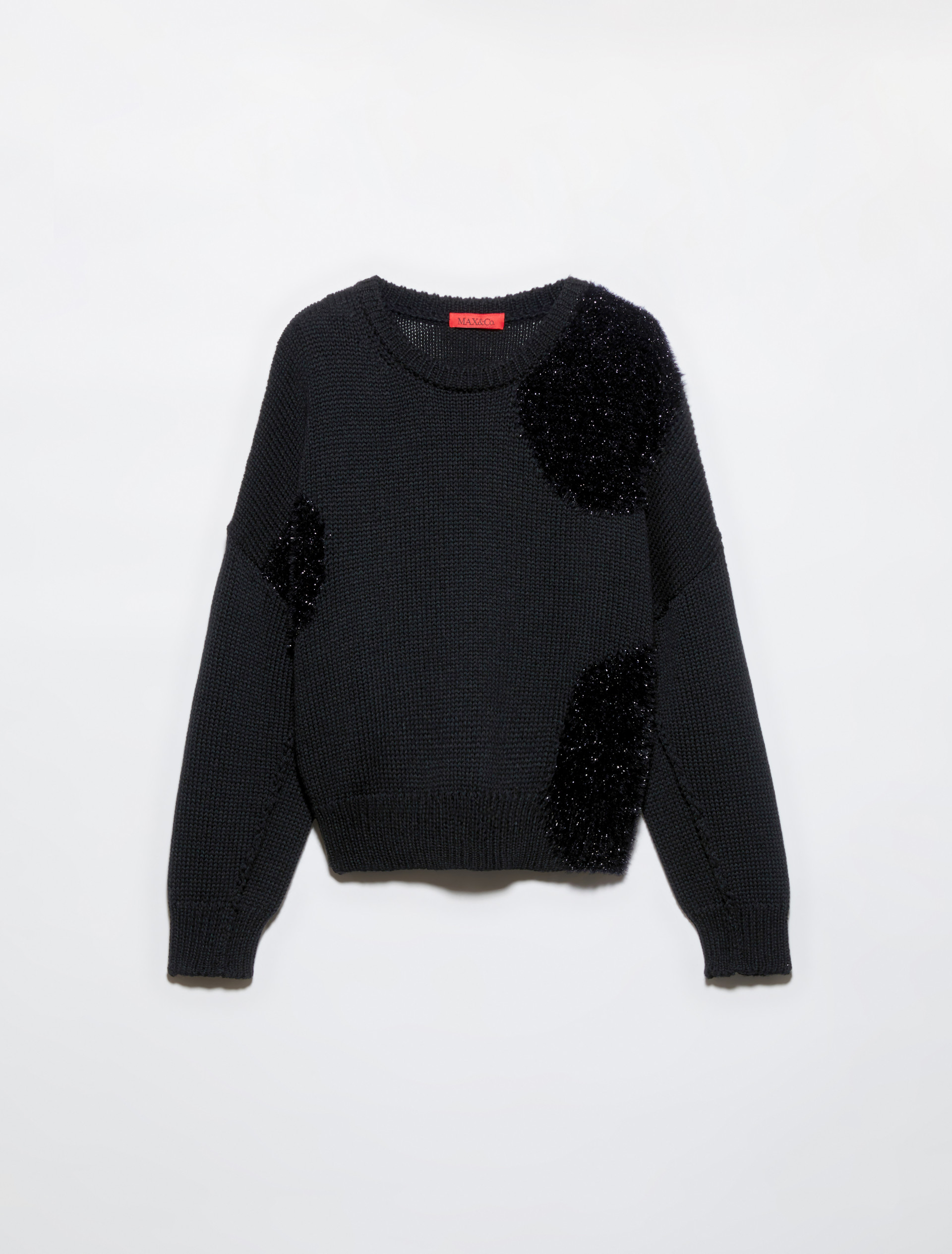 Polka dot wool-blend jumper, black | MAX&Co. Polka dot wool-blend jumper - BLACK - MAX&Co. - 5