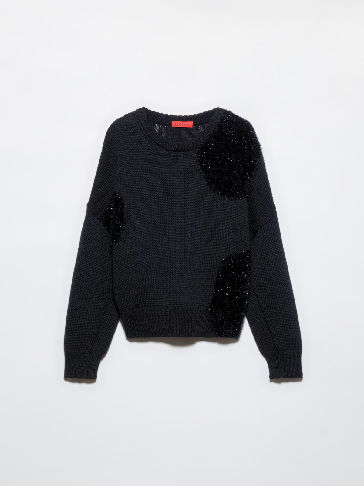 Polka dot wool-blend jumper, black | MAX&Co. Polka dot wool-blend jumper - BLACK - MAX&Co. - 5