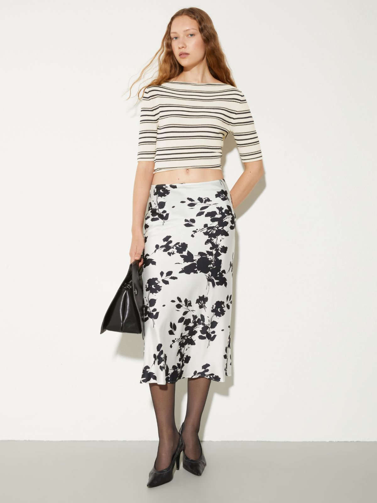 Crepe knitted T-shirt - WOOL WHITE - MAX&Co. - 4