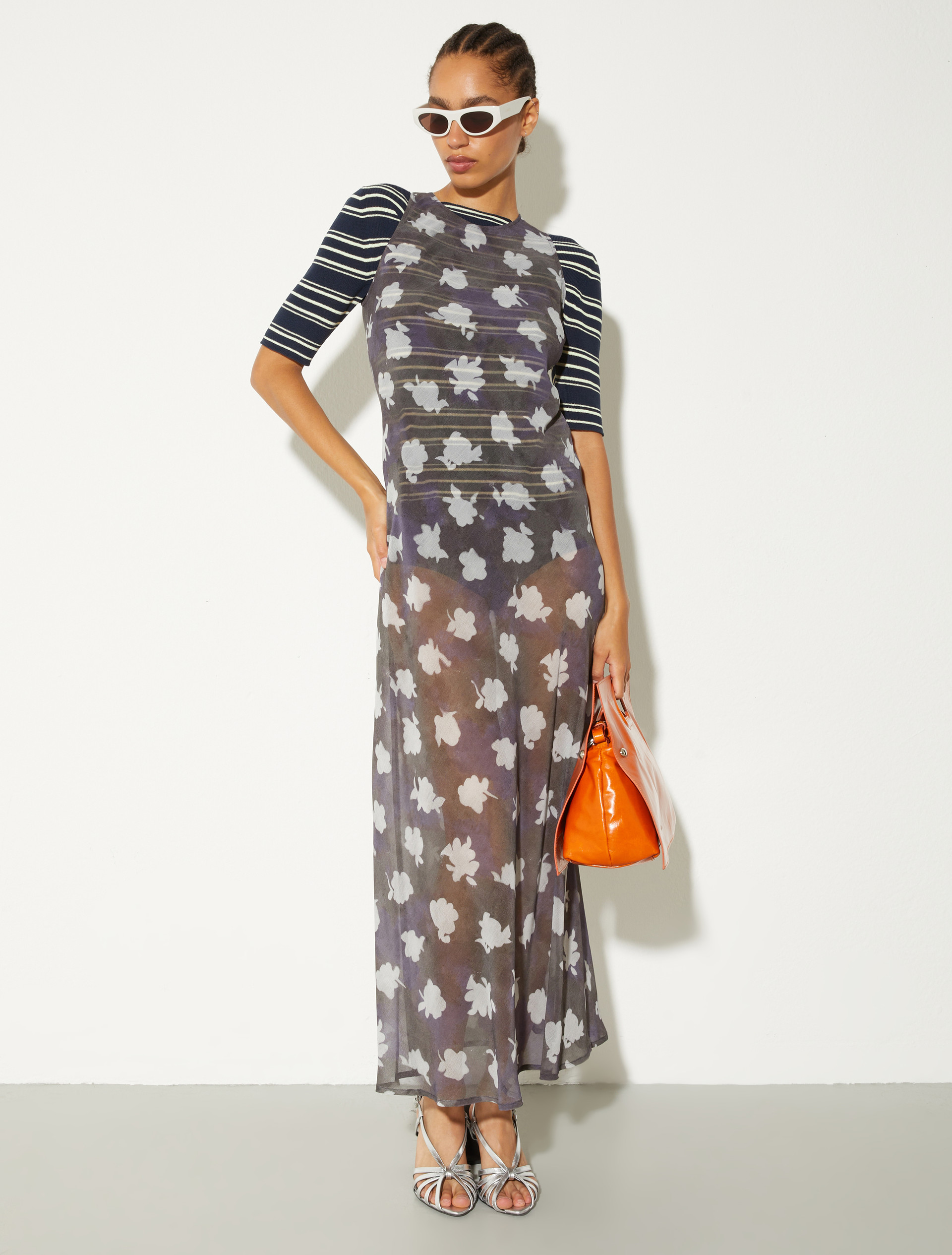 Crepe knitted T-shirt - NAVY - MAX&Co. - 4