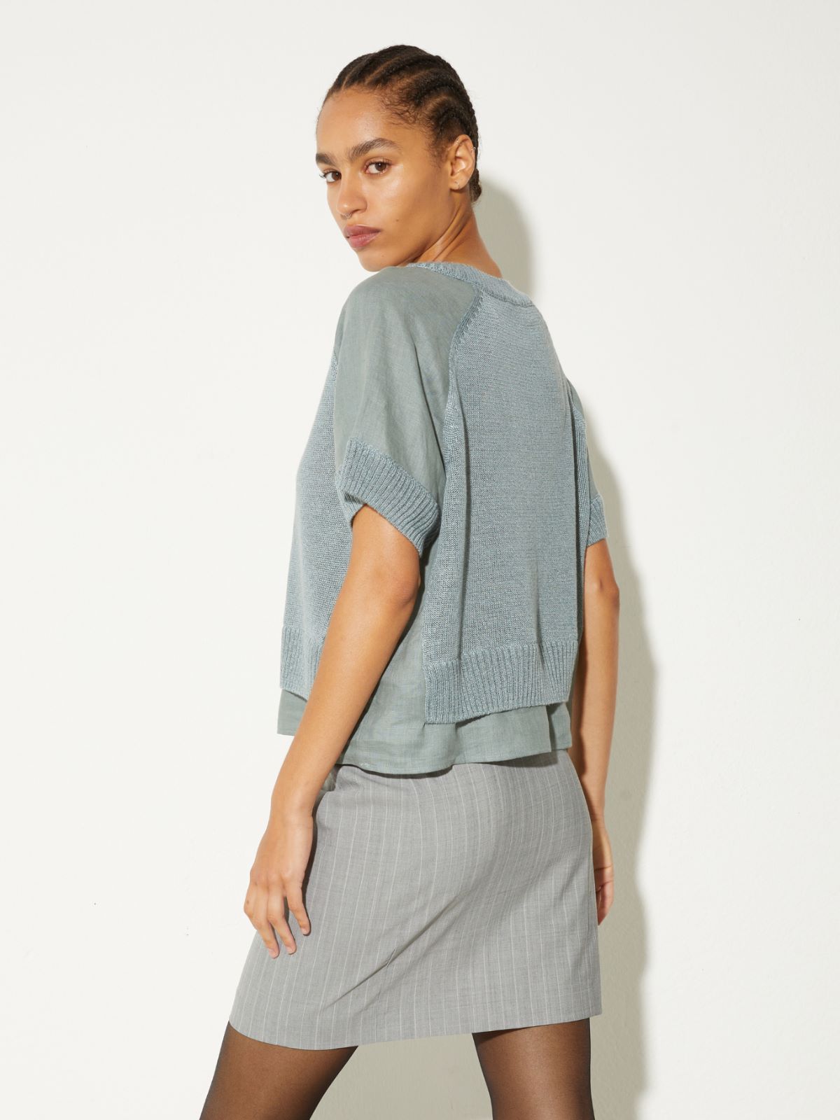 [ポンポーザ]  リネン コンビ  Tシャツ - QUARTZ - MAX&Co. - 2