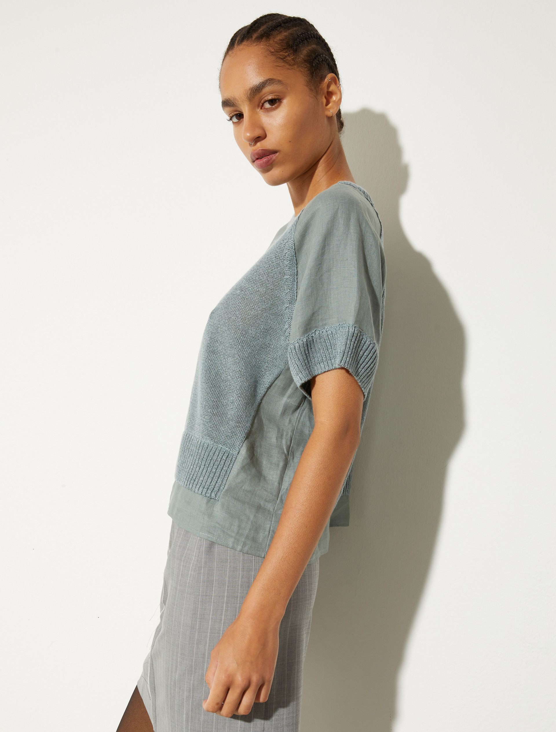 [ポンポーザ]  リネン コンビ  Tシャツ - QUARTZ - MAX&Co. - 3