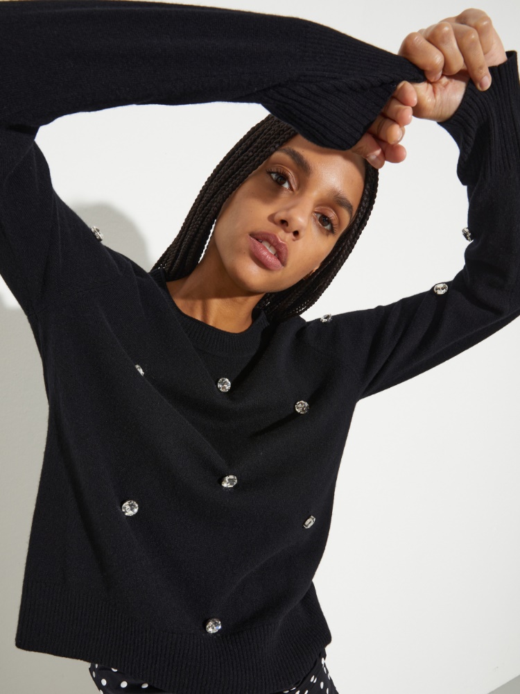 Rhinestone-embroidered jumper - MAX&Co. - 3
