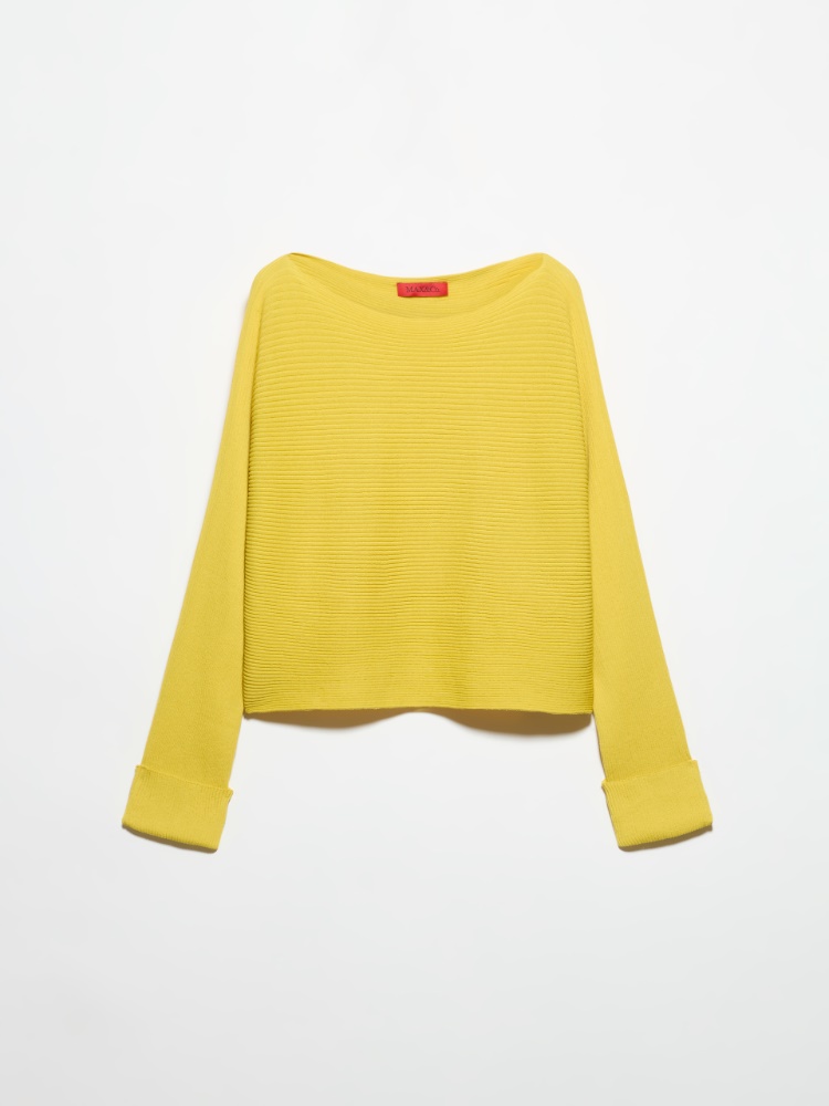 Horizontal rib-knit sweater - YELLOW - MAX&Co.