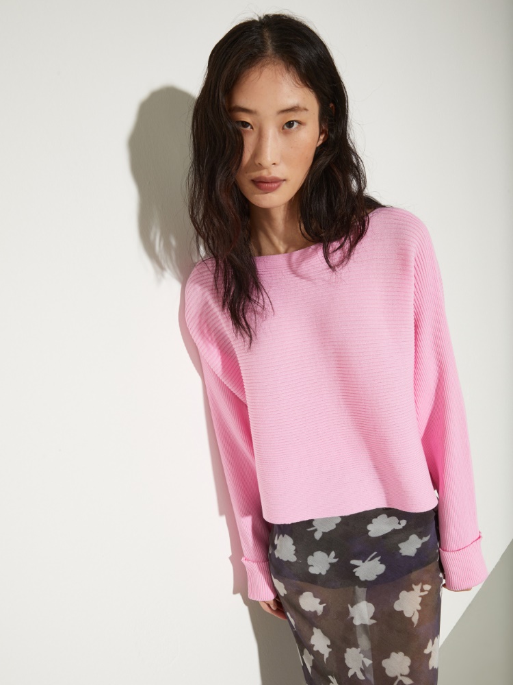 Horizontal rib-knit sweater - PINK - MAX&Co.