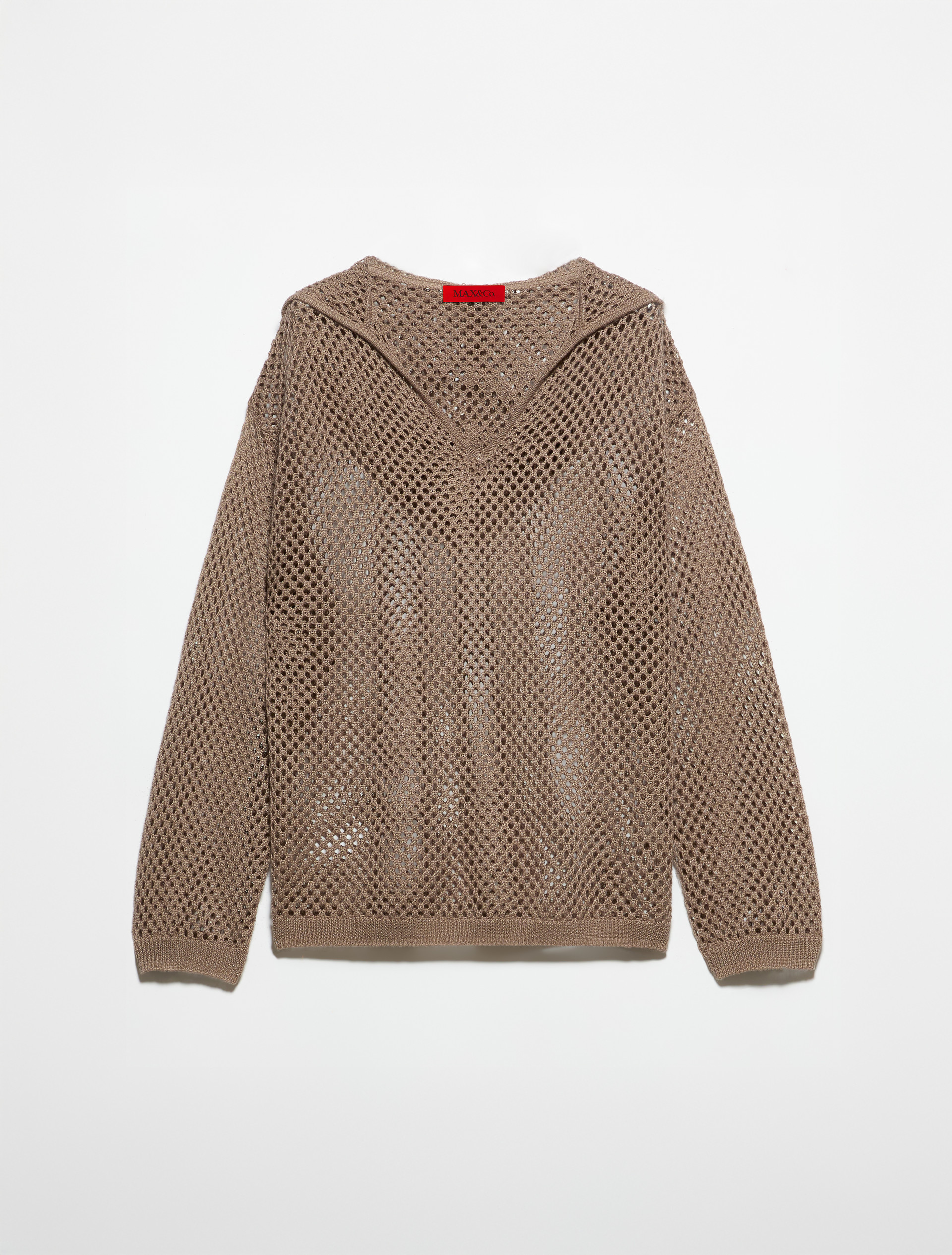 Sweat-shirt à capuche en maille tricotée, ecru | MAX&Co. Sweat-shirt à capuche en maille tricotée - ECRU - MAX&Co. - 5