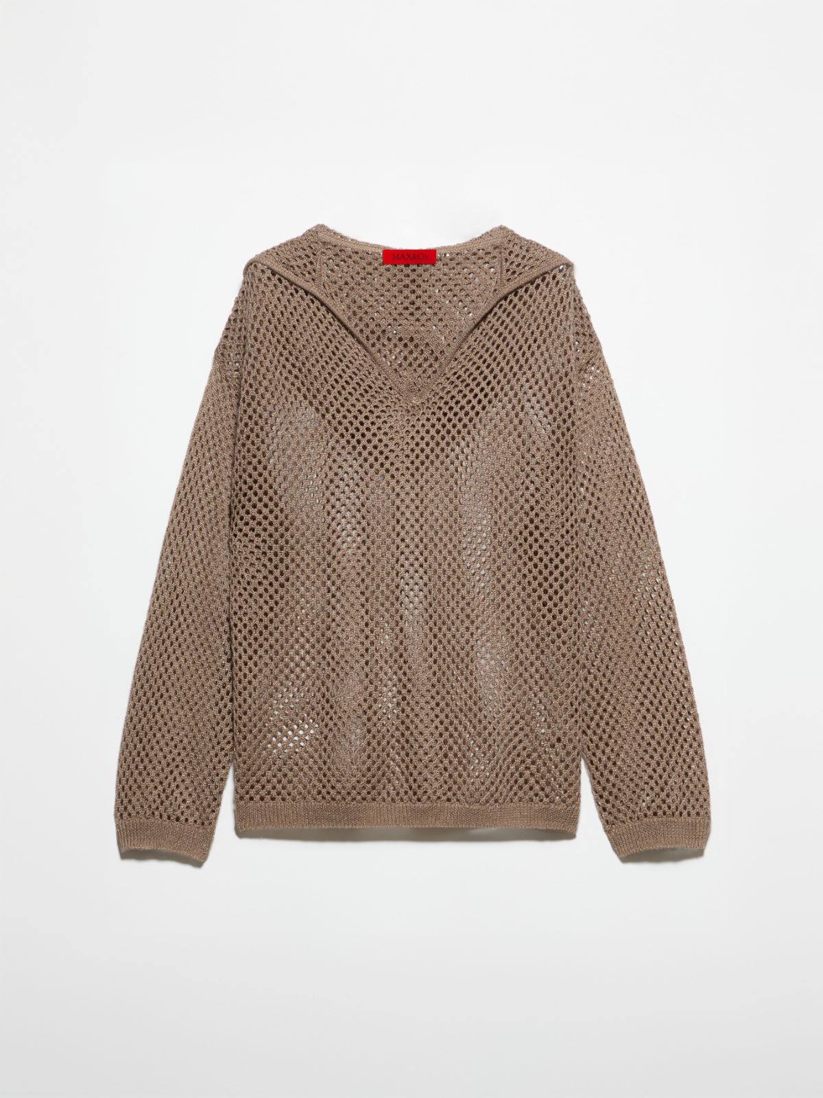 Sweat-shirt à capuche en maille tricotée, ecru | MAX&Co. Sweat-shirt à capuche en maille tricotée - ECRU - MAX&Co. - 5