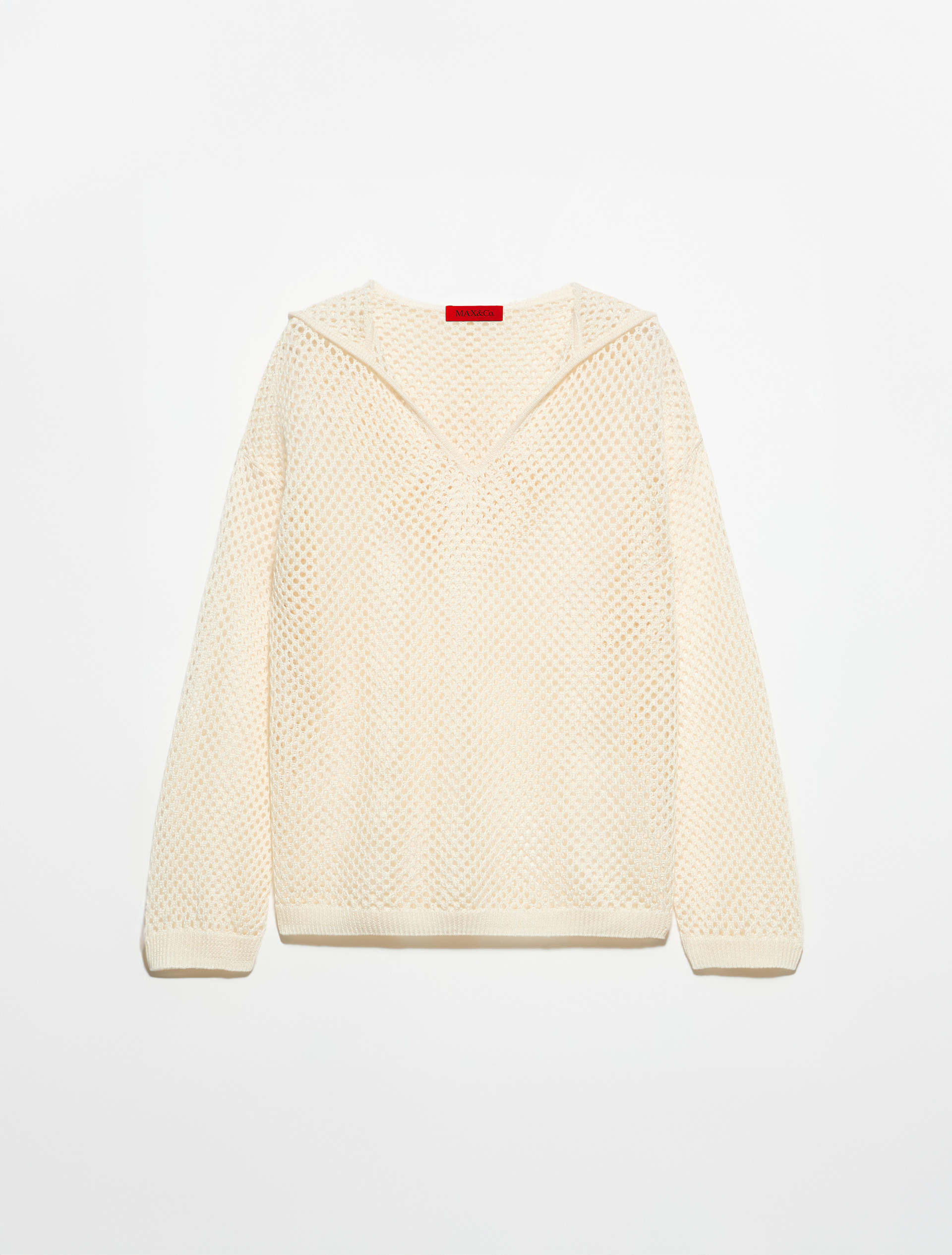 Sweat-shirt à capuche en maille tricotée, lait | MAX&Co. Sweat-shirt à capuche en maille tricotée - LAIT - MAX&Co. - 5