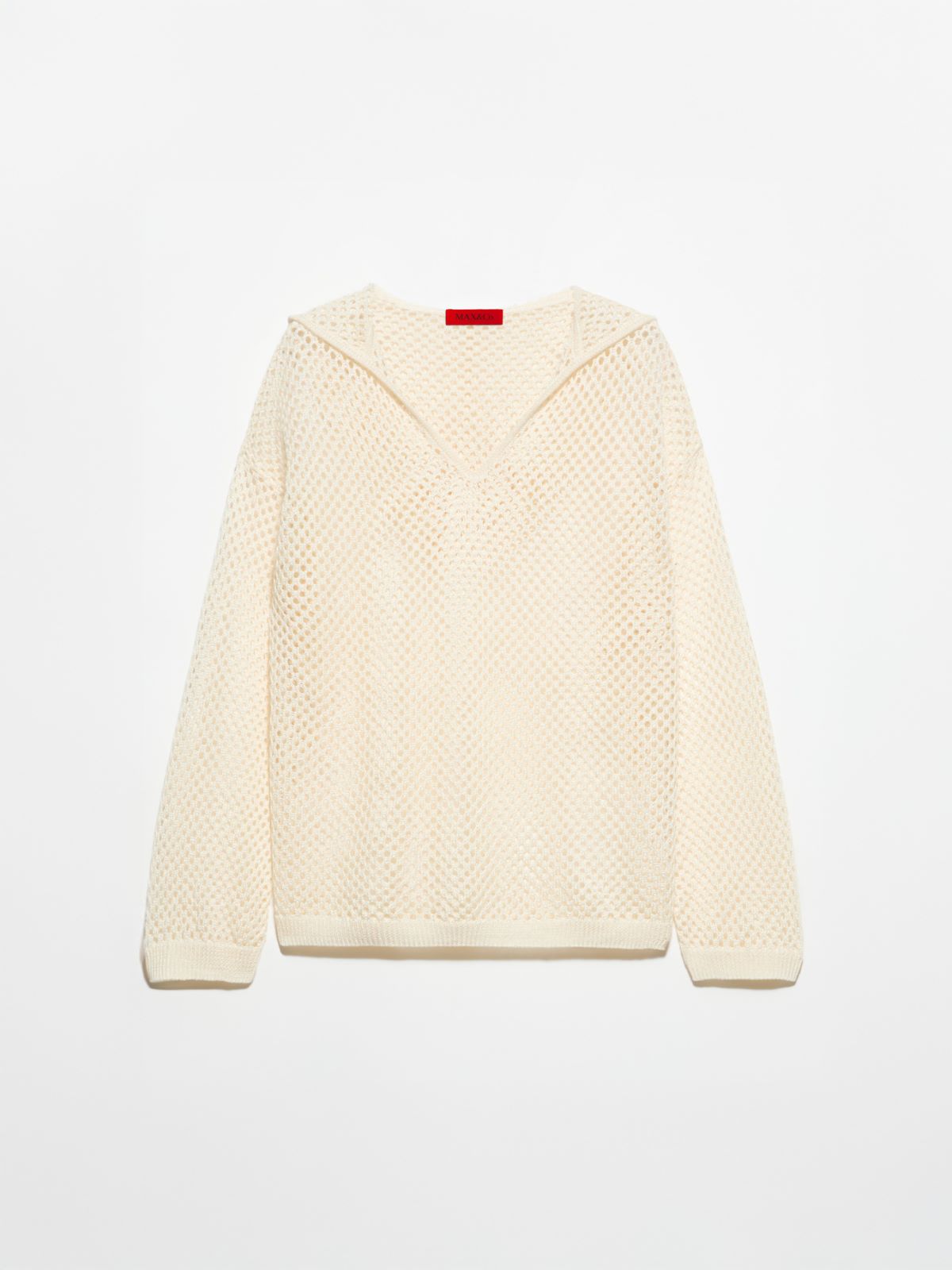 Sweat-shirt à capuche en maille tricotée, lait | MAX&Co. Sweat-shirt à capuche en maille tricotée - LAIT - MAX&Co. - 5